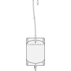   Sauer 710 lábzsák, 0,6 l, STERIL, egyoldali pamut bevonattal